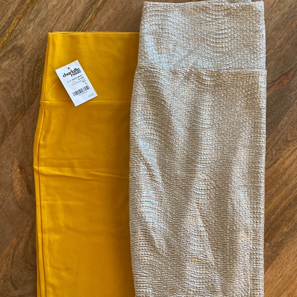 NWT Gold Mini Skirts | Size L